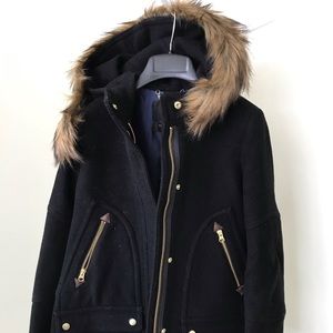 NWT J. Crew Chateau Parka Italian Wool